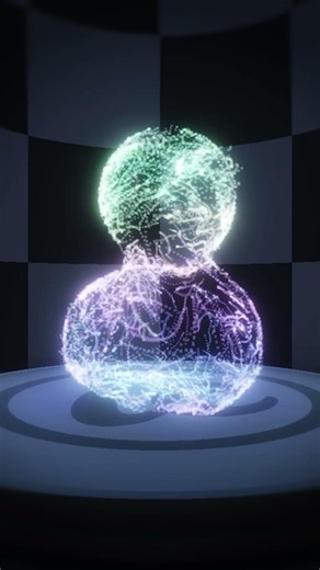 Holographic Forms Loop | Sphere, Duck, Hand & Lion