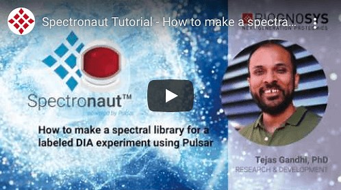 Spectronaut™ Tutorial - How to make a spectral library for a labeled DIA experiment using Pulsar™