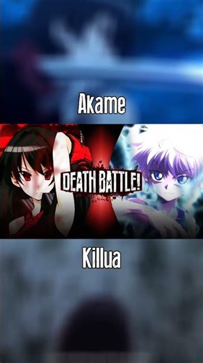 DEATH BATTLE Thumbnails: Akame vs Killua