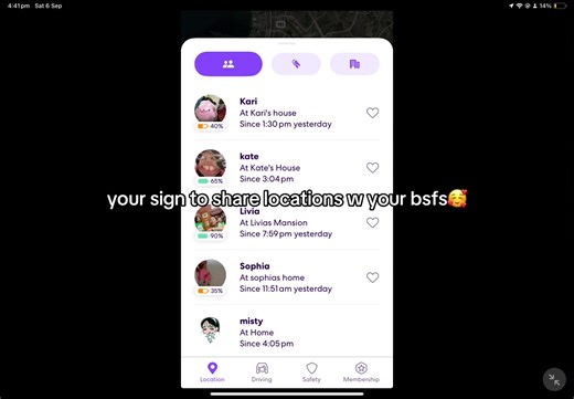 Location Sharing with Friends using Life360