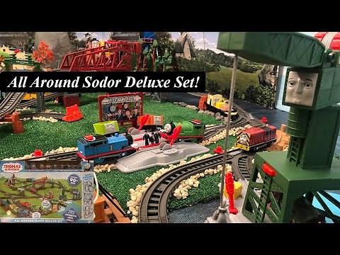 Thomas and Friends Toy Train Set-All Around Sodor Deluxe Set!