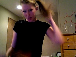 Sideways Ponytail Dance Party
