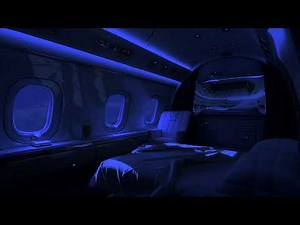 Floating In Space | Luxury Jet White Noise to Sleep | Relax on Private Night Flight!