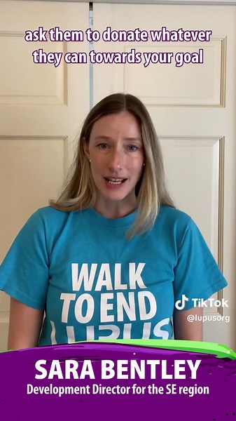 Are you ready to join the #WalktoEndLupusNow? Our Development Director of the Southeast Region, Sara , is sharing tips to help you hit your fundraising goal. Gather your friends, start fundraising, and earn your exclusive Walk t-shirt when you hit $100! Register today at walktoendlupus.org!
