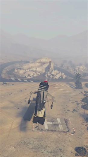 Train Engine FLYING in Air?! 😱 GTA 5 Impossible Stunt #Shorts