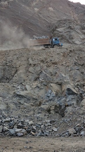 Heavy Duty Dump Truck Transporting Big Rocks | Dangerous Mountain Mining Road to Crushing Plant