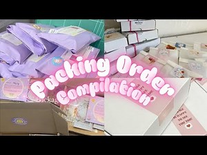 ASMR Packing Orders Compilation 💌 | Satisfying Sounds & Cozy Vibes