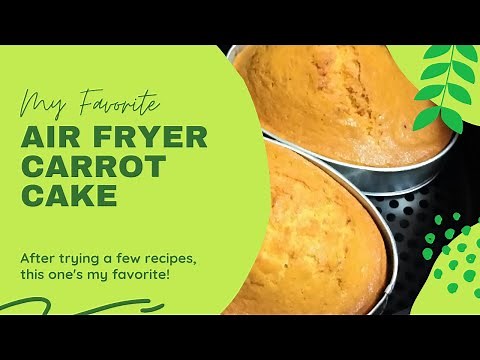 Carrot Cake in Air Fryer | soft & MOIST | Easy Recipe | MissRechel