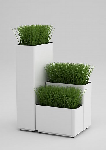 KASKAD® is a family of planters that brings modularity, design and elegance to any space. Designed to stand alone or work together in combination, KASKAD® serves as a flexible and highly adaptable planter solution. KASKAD® is manufactured from powder-coat painted steel and available in 3 heights and 5 unique shapes – 1 square, 3 rectilinear and 1 parallelogram. Available in 4 finish colors – Textured White, Textured Silver, Textured Bronze and Textured Black – all KASKAD® units come standard wit