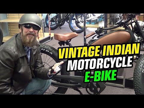 Coolest E-Bike Ever! | Vintage Indian Motorcycle Style "Cheetah" Civi E-Bike! | GreenMotion E-Bikes