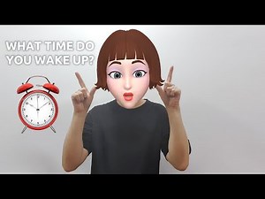 American Sign Language (ASL) Lesson: What Time Do You Wake Up?