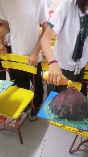Volcanic eruption simulation activity🤗 #9Yakal | Aurelia Abia Maricris