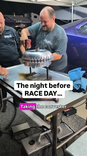 Lavon D. Miller on Instagram: "Ever wonder what actually happens inside a torque converter after a pass? 🔧🔥 The beauty of a bolt-together converter is simple… we can tear it down, inspect the lockup clutch, check the turbine and pump health, and know we’re ready for the next round. 💪 When you see RPM drop slowly instead of sharply on shifts, it’s a sign the lockup might be slipping… so we crack it open, verify the clutch health, and get dialed in before qualifying. This is how you race smart.