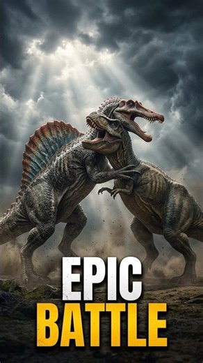 T-Rex vs Spinosaurus 🦖 Epic Dinosaur Fight | Jurassic World - Battle