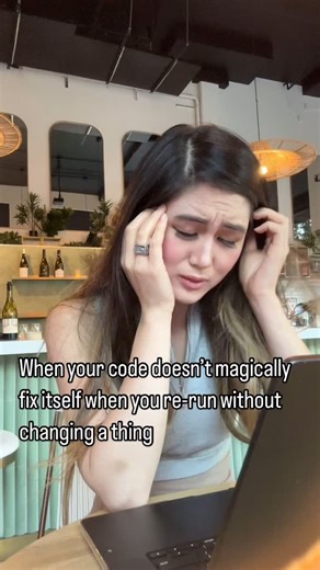 Maddy • Software Engineer on Instagram: "How rude of my code 😔 on the other hand, the moment I come back from coffee, my previously working code breaks 😂 ~~~~~~~~~~~~~~~~ 💻 Follow @madeline.m.zhang for coding memes & occasional insights ~~~~~~~~~~~~~~~~ 🏷️ #git #programmingjokes #programmingmemes #programmerhumor #thedevlife #girlswhocode #womenwhocode #softwareengineer #softwaredeveloper #developerlife #techmeme"