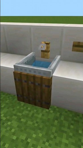 How to make a working sink in Minecraft