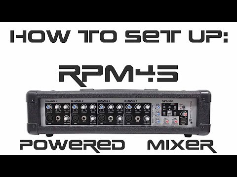 How to Set Up Your Rockville RPM45 4 channel Powered Mixer with EQ, EFFECTS, and More! (Full DEMO)