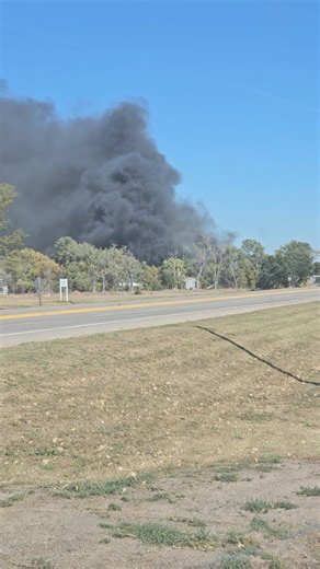 A large fire is underway on the west edge of Minden. Firefighters from area communities responding as well including Hildreth, Wilcox and Axtell. A portion of Highway 6 & 34 in the community is shut down. Local residents report small explosions eminating from a building. (Video courtesy of Greg Tetley) | KRVN