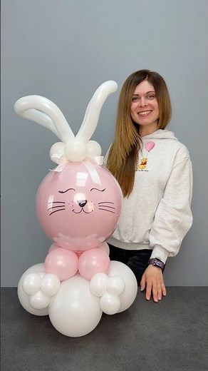 EASTER BUNNY of balloons | DIY #balloonart #tutorialvideo #diyvideo #easterbunny