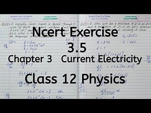 Ncert Exercise 3.5, Chapter 3, Current Electricity, Class 12 Physics