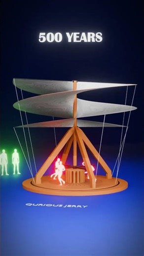 How 500 years old da Vinci helicopter works ? #shorts