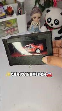 car key holder 🚘✨️ #diy #diykeychain #diykeychain #craft #howtomakepapersoap #car #keychain