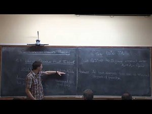 Lecture 8 - Quantum Hall Effect 8 - Chern-Simons Theory