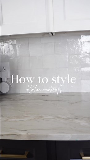 Adding decor to your kitchen countertops doesn’t have to be stressful. Sometimes you have pieces right in your home that you can add. Greenery, candles, vases, artwork, decorative salt and pepper shakers, canisters and pedestals can turn an empty countertop into a masterpiece! #kitchencountertops2022 #countertopdecoration #howtostylekitchen #neutralkitchendecor #homegoods #potterybarn #reels #interiordesign #homedecor #decor #decorideas #instagood #beautiful #love #followme #neutralhomedecor #mo