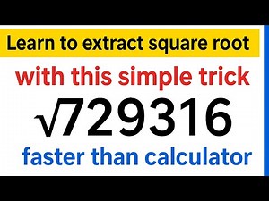 How to find square root | best square root tricks | how to square root super fast |