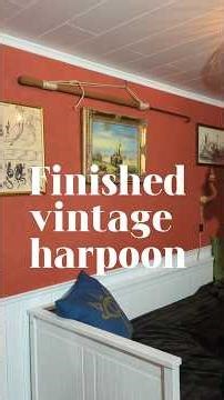 Making of a Vintage harpoon for decoration ☺️#makingof #diy #mobydick #handcrafted #spear