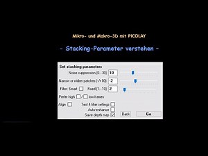 PICOLAY - Fokus-Stacking Parameter verstehen