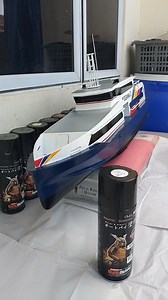 1K views · 100 reactions | Clear Coating Spray Brand Samurai Paint.. RC Ferry Oceanna 21 #oceanna21 #rcferry #clearpaint #samuraipaint | Hudri | Facebook