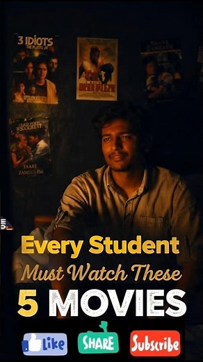 Top 5 Motivational Movies Every Student Must Watch🔥 #guruji #motivation #movie #studymotivation