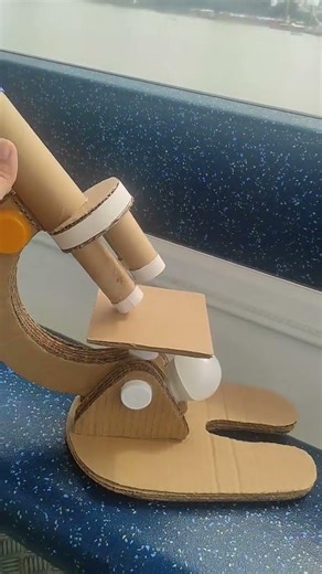 how to make microscope by using card board
