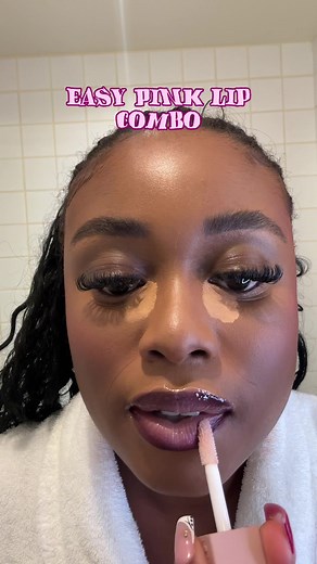 Current fave lip Combo 1. La girl liner - GP726 Vamp 2. Clinique lipgloss inner lip - 02 Chiffon Pop 3. L’Oréal concealer - 327 Cashmere 4. Maybelline lifter gloss for outer lip - 02 ICE @L.A. Girl Cosmetics @Clinique @lorealparissouthafrica @Maybelline New York Africa #lipcombo#blackgirlmakeup#tiktoksouthafrica#blackgirltiktok