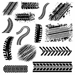 Tire Track Svg Bundle, Tire Track Pattern Clipart, Tire Dirt Marks Vector, Tire Track Decal, Tire Track Cut Files, Mud Tire Track Silhouette - Etsy