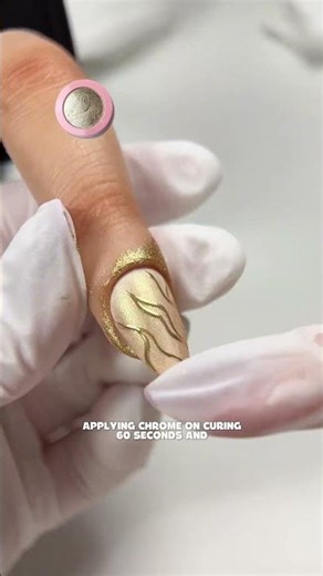Isolated Chrome Nail Tutorial 💅💫 #nails #nailart #howto #diynails