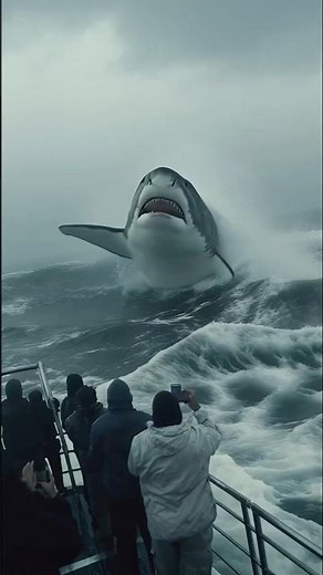 30-Foot Great White Shark Filmed Near South African Coastline