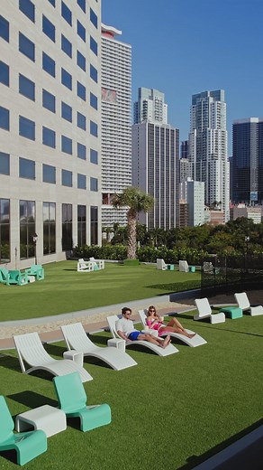 Soak up the sun on our elevated SkyLawn and explore the dynamic culture of Downtown Miami! Your Magic City getaway starts here, at the InterContinental Miami. Book your stay and learn more about our offers at our website. | InterContinental Miami