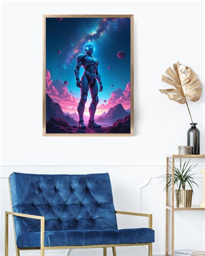 Cyberpunk Galaxy Poster - Etsy