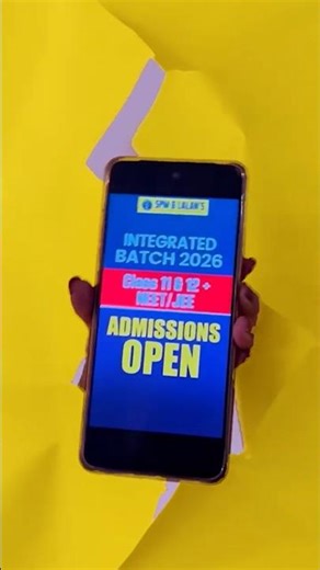 Integrated Batch 2026 Admissions Open | Class 11 & 12 + NEET/JEE #jee #neet #iitjee #shorts