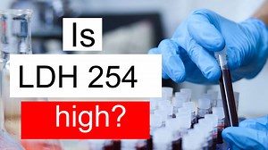 Is LDH 254 high, normal or dangerous? What does Lactate dehydrogenase level 254 mean?