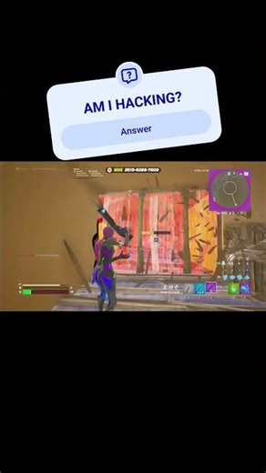 AM I HACKING #fortnite #fortniteclips #memes #fortnitehacks #fyp