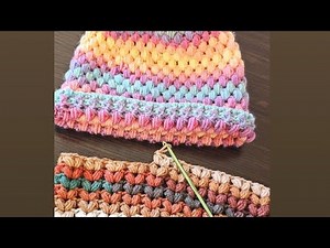 ✨ Crochet Hat with Herringbone Stitch | Step by Step for Beginners!!!