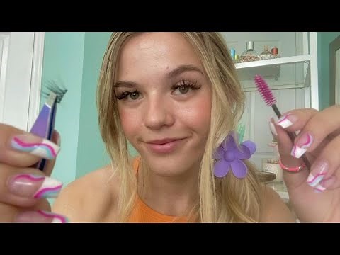 ASMR Lash Extensions Roleplay 🦋 (overlay spoolie sounds)