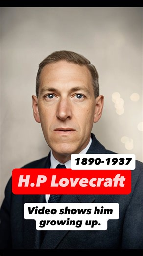 Bringing History To Life on Instagram: "H. P. Lovecraft, circa 1932 This portrait captures Howard Phillips Lovecraft around 1932, at the height of his creative output and personal hardship. By this time, Lovecraft had already written many of his most enduring works, including The Call of Cthulhu and At the Mountains of Madness. Though recognition during his lifetime was limited, his influence on horror and speculative fiction would grow immensely after his death. Lovecraft’s appearance here refl