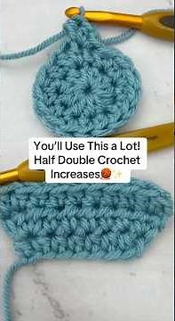 How to Increase Crochet Stitch Count with Half Double Crochet 🧶 Rows and Rounds Explained!