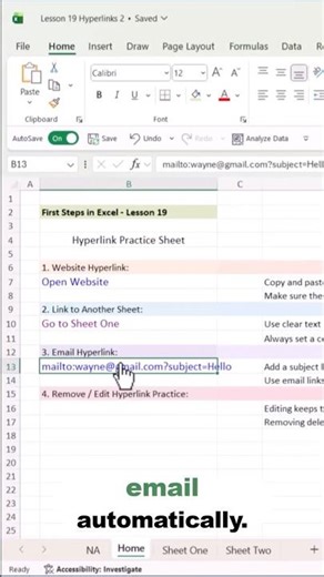 📧 Send Emails Straight from Excel | Excel for Beginners