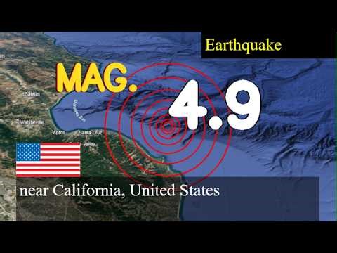 earthquake near California, United States live updates today : 4.9 magnitude earthquake struck near