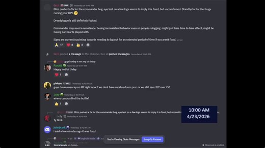 the current state of the unholy discord